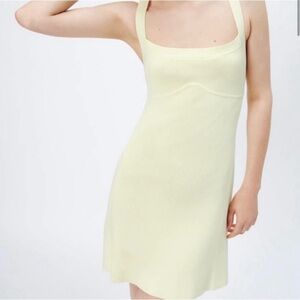 Zara Yellow Knit Dress